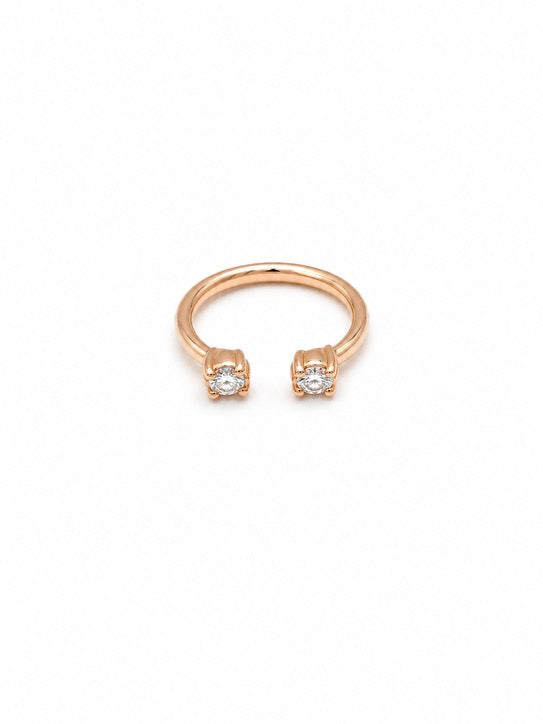 Rose Gold and Diamond Band