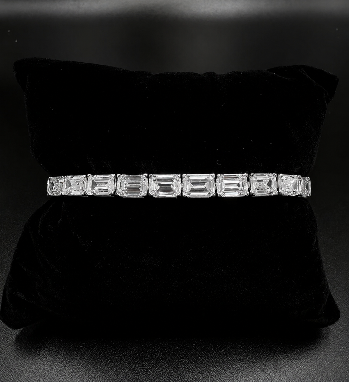 25 Carat Emerald Cut Tennis Bracelet